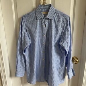 Michael Kors Blue Dress Shirt Classic Style